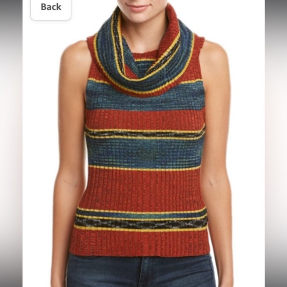 Free people Carly cowl neck sweater tank size large - Picture 9 of 9